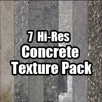 Texture Pack: 7 Hi-Res Concrete Textures