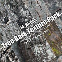 Texture Pack: 14 Hi-Res Bark Textures