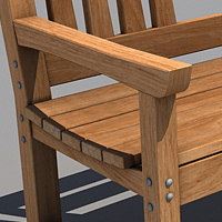Freebie : Japanese Wooden Bench