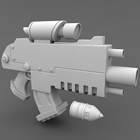 Freebie: An Amazing Stylized Sci-Fi Gun And Bullets!