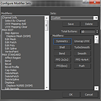 Quick Tip: Configuring Modifier Sets In 3ds Max