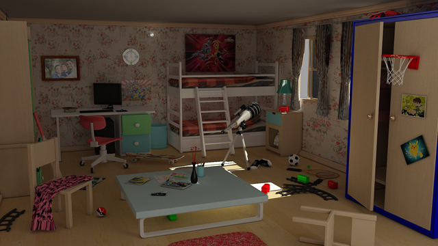 Cgtuts+ 3d cg Children's Room critique