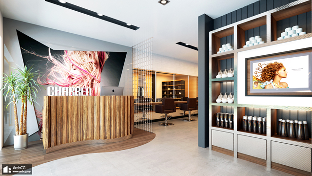 Cgtuts+ Charren Salon Reception Area Render critique