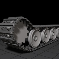 Rigging a Detailed Tank Track using C4D, XPresso, and Mograph