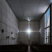Texturing, Lighting & Rendering ‘The Church Of Light’ in 3ds Max