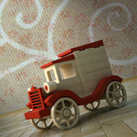 Create a Wooden Toy Car in 3ds Max