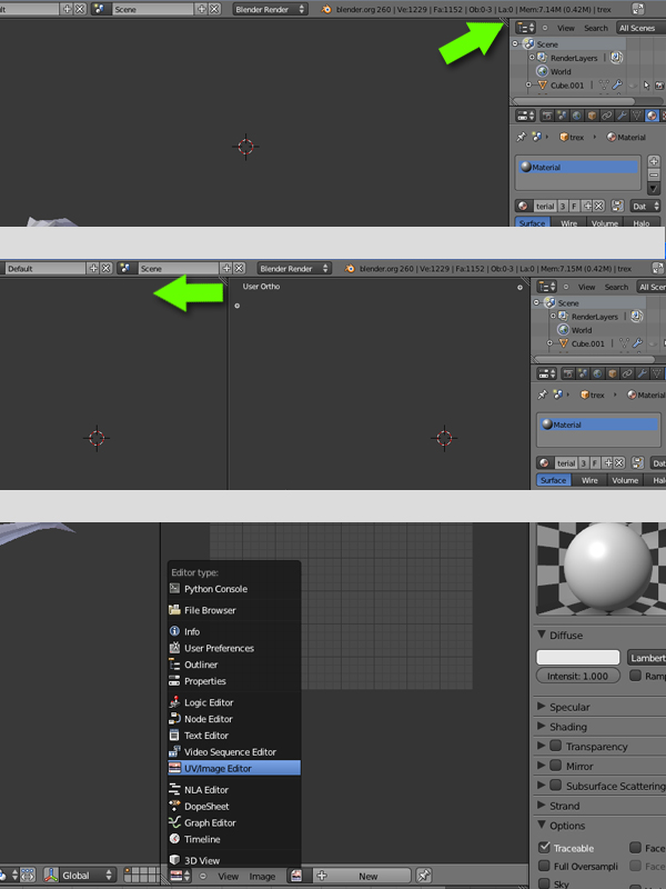 Modeling, UVmapping And Texturing A Low Poly T-Rex In Blender
