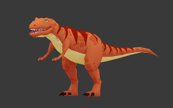 Modeling, UVmapping And Texturing A Low Poly T-Rex In Blender