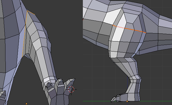 Modeling, UVmapping And Texturing A Low Poly T-Rex In Blender