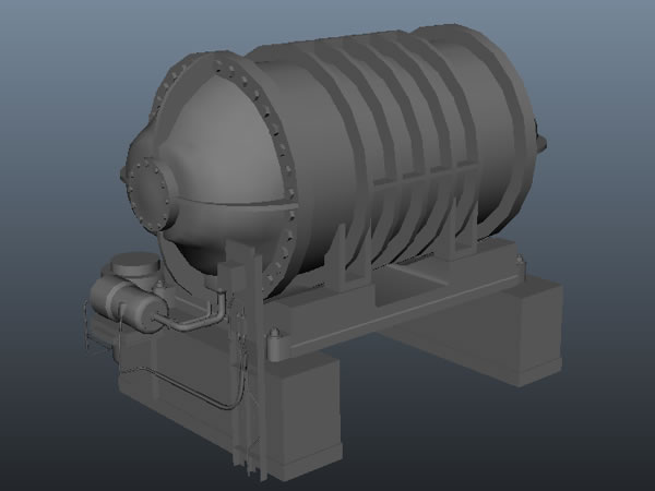 Modeling A Next Gen Video Game Boiler In Maya