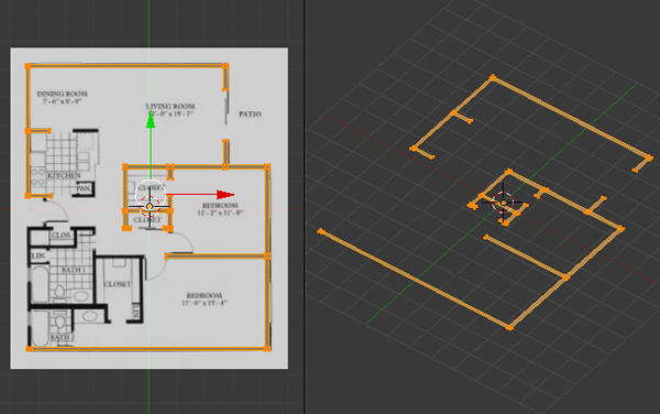 Free Blender Tutorial Create A 3D Floor Plan From An Architectural Schematic
