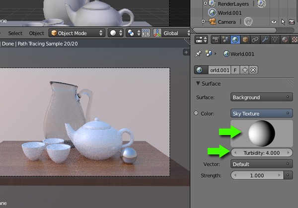Realistic rendering with Blender using the Cycles engine