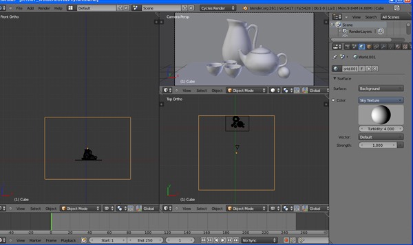 Realistic rendering with Blender using the Cycles engine