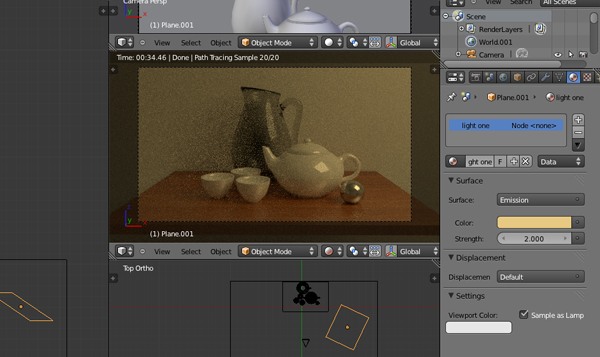 Realistic rendering with Blender using the Cycles engine