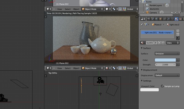 Realistic rendering with Blender using the Cycles engine