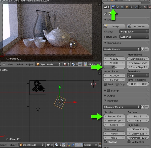 Realistic rendering with Blender using the Cycles engine