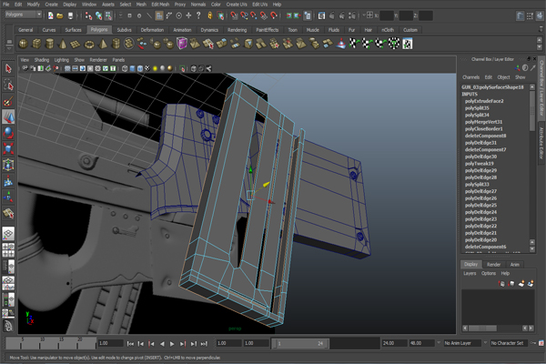 Free Tutorial Modeling A Futuristic Weapon In Autodesk Maya
