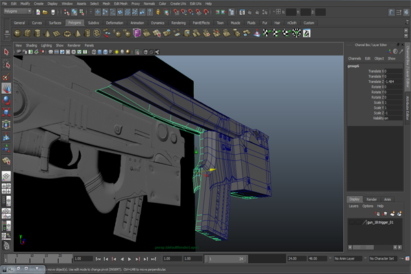 Free Tutorial Modeling A Futuristic Weapon In Autodesk Maya