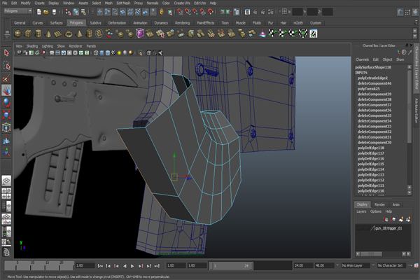Free Tutorial Modeling A Futuristic Weapon In Autodesk Maya
