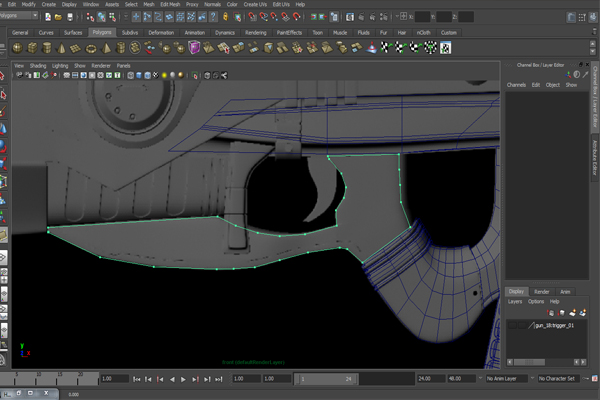 Free Tutorial Modeling A Futuristic Weapon In Autodesk Maya