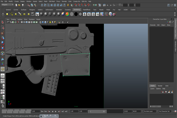 Free Tutorial Modeling A Futuristic Weapon In Autodesk Maya