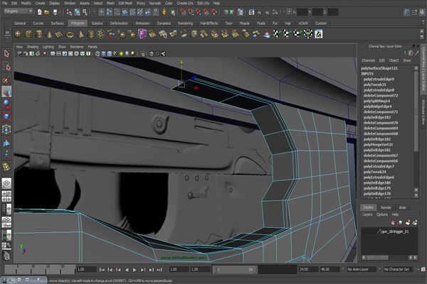 Free Tutorial Modeling A Futuristic Weapon In Autodesk Maya