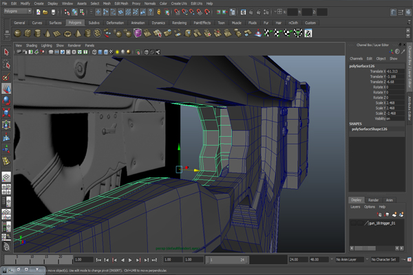 Free Tutorial Modeling A Futuristic Weapon In Autodesk Maya