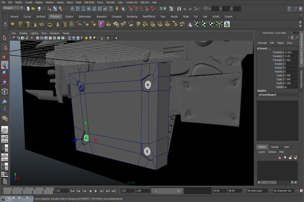 Free Tutorial Modeling A Futuristic Weapon In Autodesk Maya