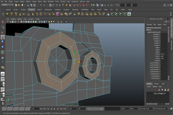 Cgtuts Free Tutorial Modeling A Futuristic Weapon In Autodesk Maya