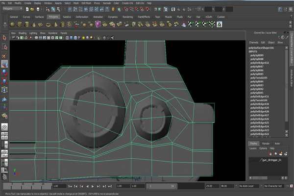 Cgtuts Free Tutorial Modeling A Futuristic Weapon In Autodesk Maya