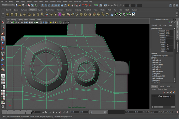 Cgtuts Free Tutorial Modeling A Futuristic Weapon In Autodesk Maya