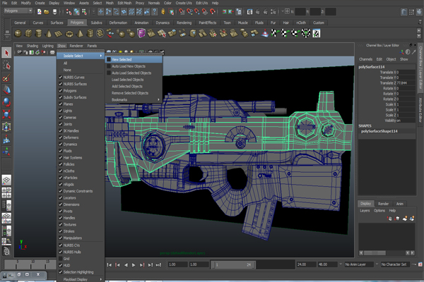 Tutorial Creating A Futuristic Weapon In Maya