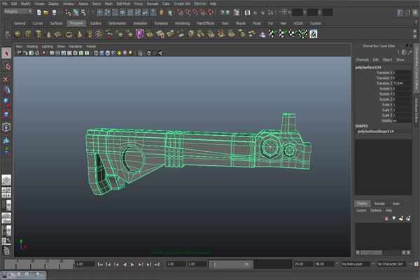 Tutorial Creating A Futuristic Weapon In Maya