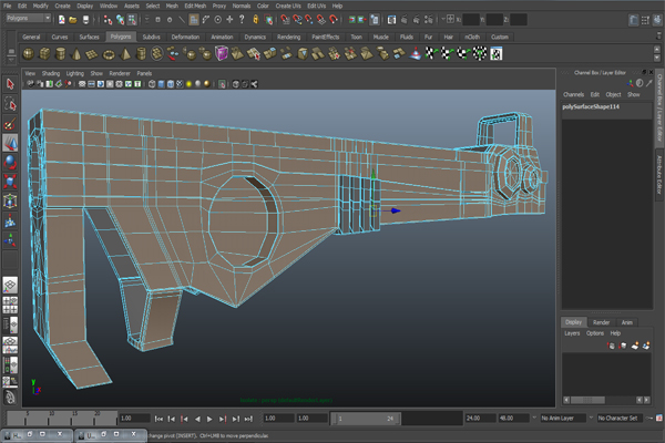 Tutorial Creating A Futuristic Weapon In Maya