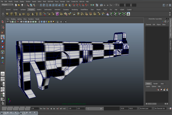 Tutorial Creating A Futuristic Weapon In Maya