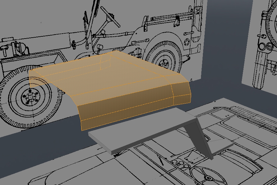 Free Luxology Modo Tutorial - Modeling a High Poly World War II Willys Jeep