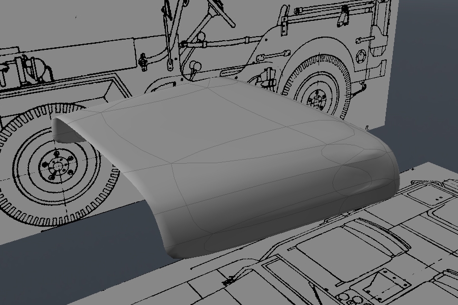Free Luxology Modo Tutorial - Modeling a High Poly World War II Willys Jeep