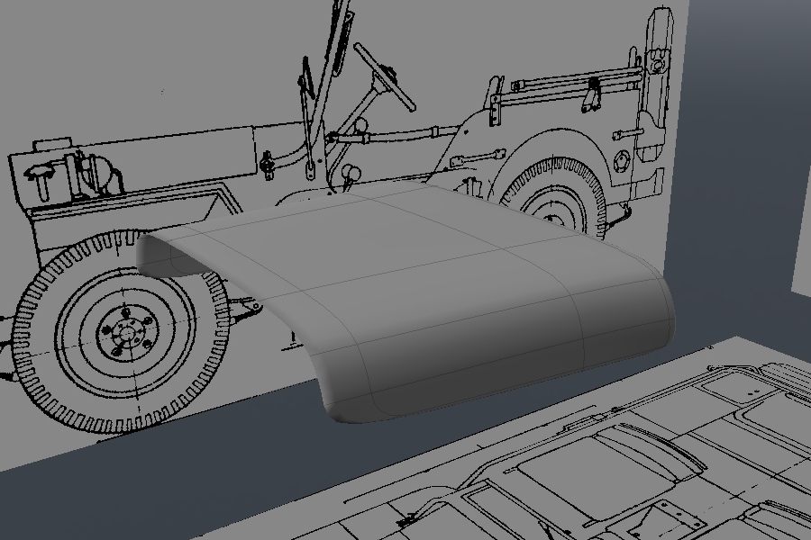 Free Luxology Modo Tutorial - Modeling a High Poly World War II Willys Jeep