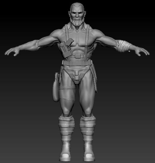Pixologic ZBrush Tutorial Training - Detailing, Posing and Texturing The Character Using ZBrush & Photoshop