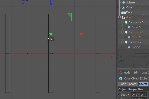 Tutorial Autonomous Doors in Cinema 4D using Xpresso nodes