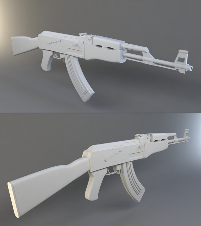 High Poly Weapon Creation: Modeling the AK-47 in 3D Studio Max, Part 2