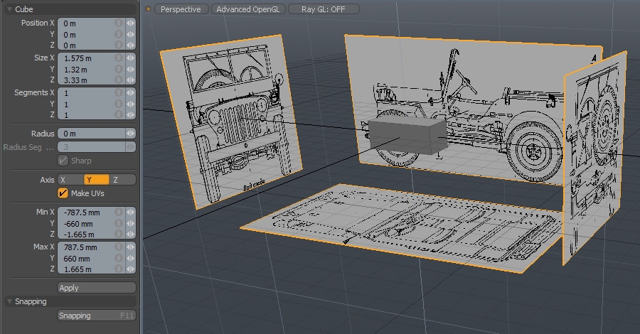 Free Luxology Modo Tutorial - Modeling a High Poly World War II Willys Jeep